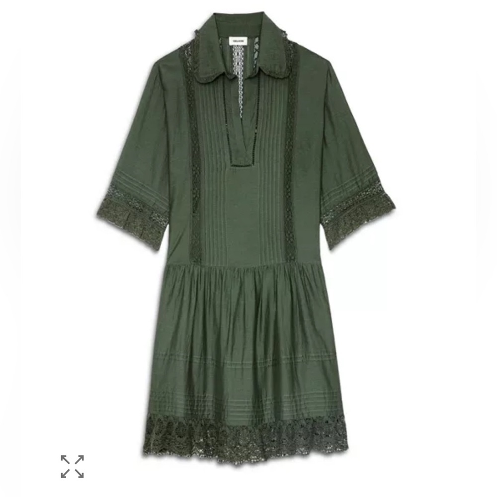 Zadig & Voltaire Green Mini Dress